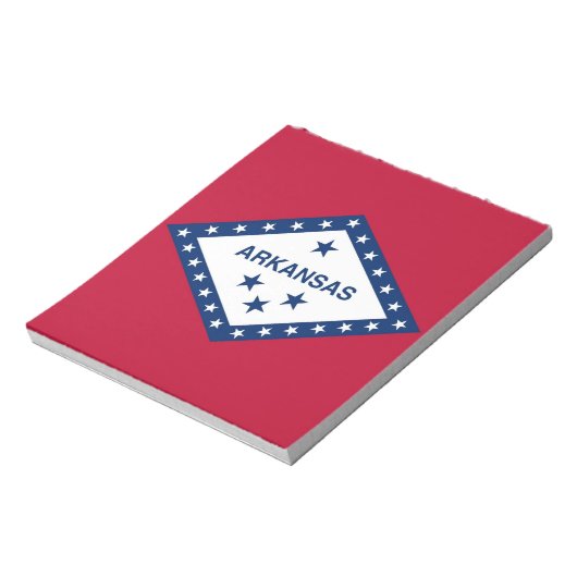 Notepad mit der Flagge des Arkansas-Staat Notizblock (Rotiert)