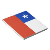 Notepad mit der Flagge des Chilen Notizblock (angewinkelt)