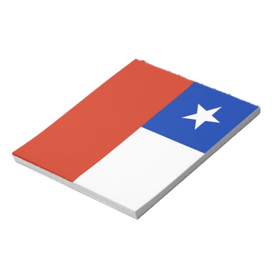 Notepad mit der Flagge des Chilen Notizblock (Rotiert)