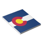 Notepad mit der Flagge des Colorado-Staat Notizblock (angewinkelt)