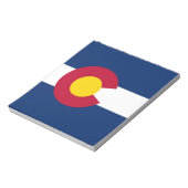 Notepad mit der Flagge des Colorado-Staat Notizblock (Rotiert)