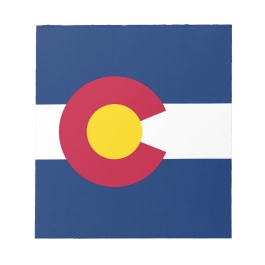 Notepad mit der Flagge des Colorado-Staat Notizblock (Vorderseite)