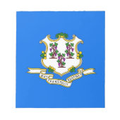 Notepad mit der Flagge des Connecticut-Staat Notizblock (Vorderseite)
