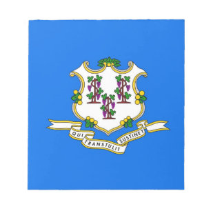 Notepad mit der Flagge des Connecticut-Staat Notizblock