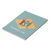 Notepad mit der Flagge des Delaware-Staat Notizblock (Rotiert)