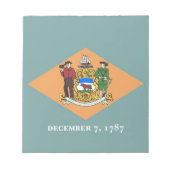 Notepad mit der Flagge des Delaware-Staat Notizblock (Vorderseite)