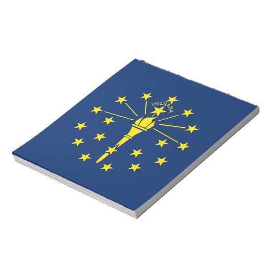 Notepad mit der Flagge des Indiana-Staat Notizblock (Rotiert)