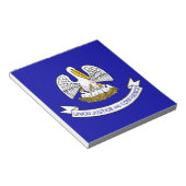 Notepad mit der Flagge des Louisiana-Staat Notizblock (angewinkelt)