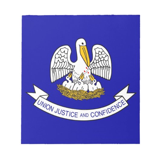 Notepad mit der Flagge des Louisiana-Staat Notizblock (Vorderseite)