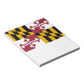 Notepad mit der Flagge des Maryland-Staat Notizblock (angewinkelt)