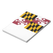 Notepad mit der Flagge des Maryland-Staat Notizblock (Rotiert)