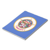 Notepad mit der Flagge des Minnesota-Staat Notizblock (Rotiert)