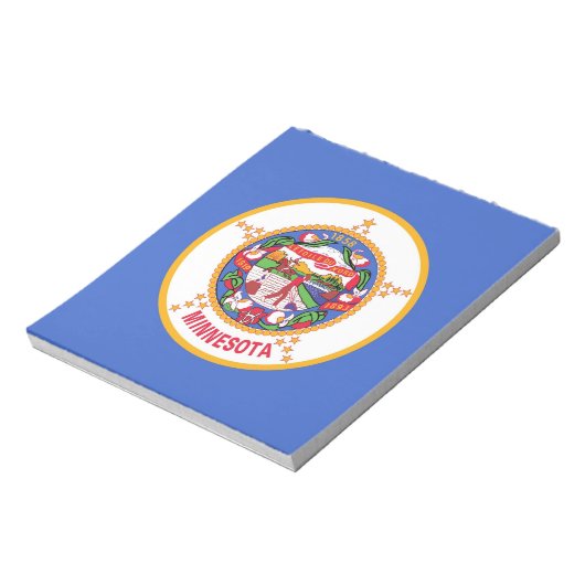 Notepad mit der Flagge des Minnesota-Staat Notizblock (Rotiert)