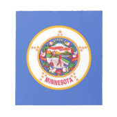 Notepad mit der Flagge des Minnesota-Staat Notizblock (Vorderseite)