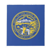 Notepad mit der Flagge des Nebraska-Staat Notizblock (Vorderseite)