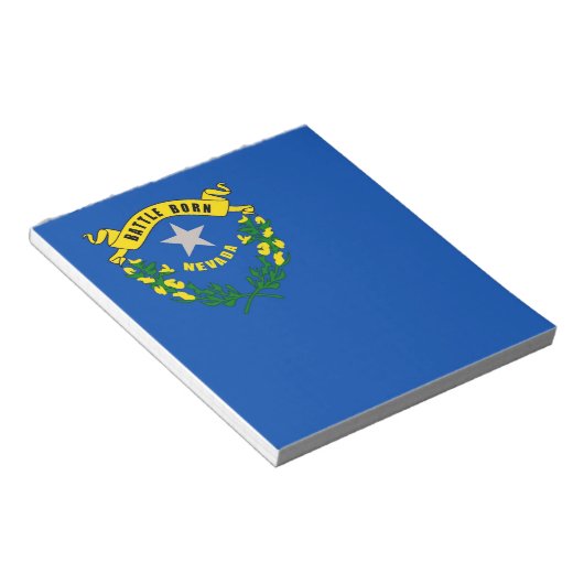 Notepad mit der Flagge des Nevada-Staat Notizblock (angewinkelt)