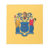 Notepad mit der Flagge des New Jersey-Staat Notizblock (Vorderseite)
