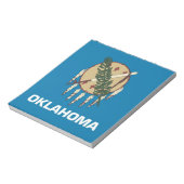Notepad mit der Flagge des Oklahoma-Staat Notizblock (Rotiert)