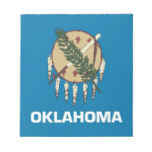 Notepad mit der Flagge des Oklahoma-Staat Notizblock (Vorderseite)