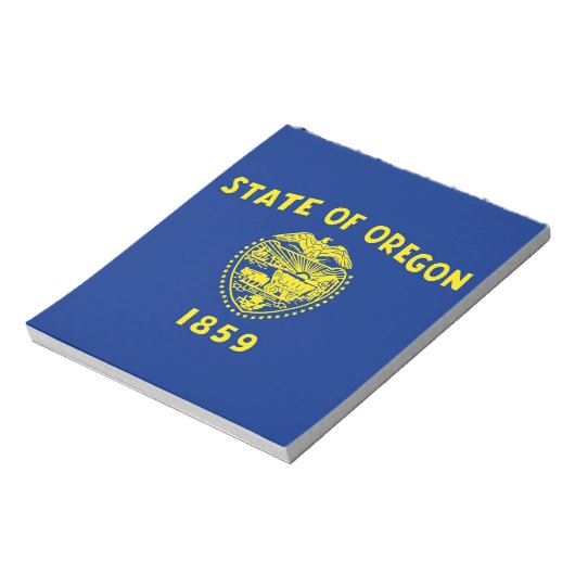 Notepad mit der Flagge des Oregon-Staat Notizblock (Rotiert)