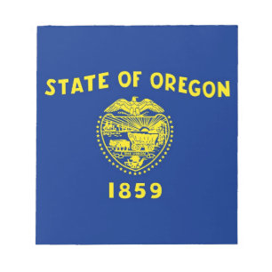 Notepad mit der Flagge des Oregon-Staat Notizblock