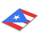 Notepad mit der Flagge des Puerto Rico Staat Notizblock (Rotiert)
