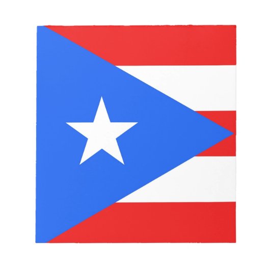 Notepad mit der Flagge des Puerto Rico Staat Notizblock (Vorderseite)