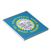 Notepad mit der Flagge des South-Dakota-Staat Notizblock (angewinkelt)