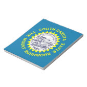 Notepad mit der Flagge des South-Dakota-Staat Notizblock (Rotiert)