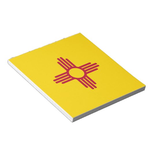Notepad mit der Flagge des Staat New Mexico Notizblock (angewinkelt)