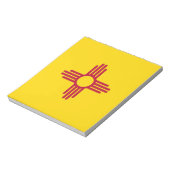 Notepad mit der Flagge des Staat New Mexico Notizblock (Rotiert)