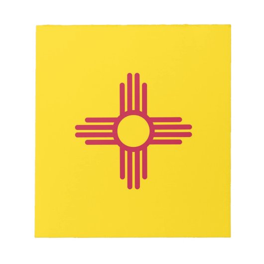 Notepad mit der Flagge des Staat New Mexico Notizblock (Vorderseite)