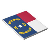 Notepad mit der Flagge des Staat North Carolina Notizblock (angewinkelt)