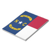 Notepad mit der Flagge des Staat North Carolina Notizblock (Rotiert)