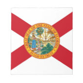 Notepad mit der Flagge des Staat von Florida Notizblock (Vorderseite)