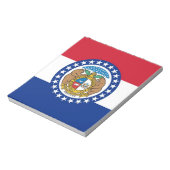 Notepad mit der Flagge des Staat von Missouri Notizblock (Rotiert)