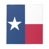 Notepad mit der Flagge des Texas-Staat Notizblock (Vorderseite)