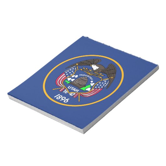 Notepad mit der Flagge des Utah-Staat Notizblock (Rotiert)