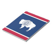 Notepad mit der Flagge des Wyoming-Staat Notizblock (Rotiert)