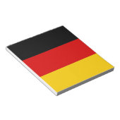 Notepad mit der Flagge Deutschlands Notizblock (angewinkelt)