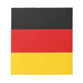 Notepad mit der Flagge Deutschlands Notizblock (Vorderseite)