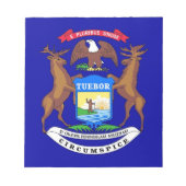 Notepad mit der Flagge eines Michigan-Staat Notizblock (Vorderseite)