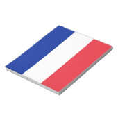 Notepad mit der Flagge Frankreichs Notizblock (Rotiert)