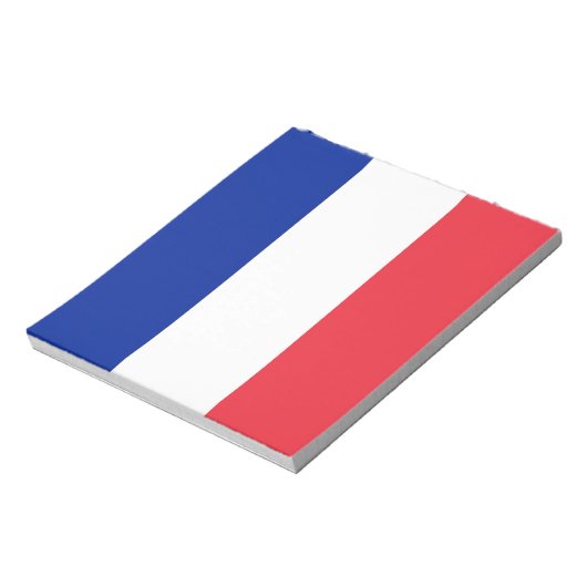 Notepad mit der Flagge Frankreichs Notizblock (Rotiert)