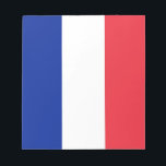 Notepad mit der Flagge Frankreichs Notizblock<br><div class="desc">Fügen Sie Ihrer Schreibwarensammlung mit unserem exklusiven Notizblock mit der Flagge Frankreichs eine Touch französischer Eleganz hinzu! Dieses Notizbuch wurde mit viel Liebe zum Detail gestaltet und ist mehr als nur funktional; es ist eine Feier des französischen Erbes und des Nationalstolzes. Das kühne Design zeigt stolz die ikonischen Elemente der...</div>