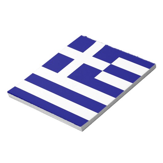 Notepad mit der Flagge Griechenlands Notizblock (Rotiert)