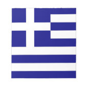 Notepad mit der Flagge Griechenlands Notizblock (Vorderseite)