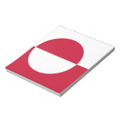 Notepad mit der Flagge Grönlands Notizblock (Rotiert)