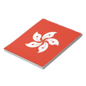 Notepad mit der Flagge Hongkongs, China Notizblock (Rotiert)
