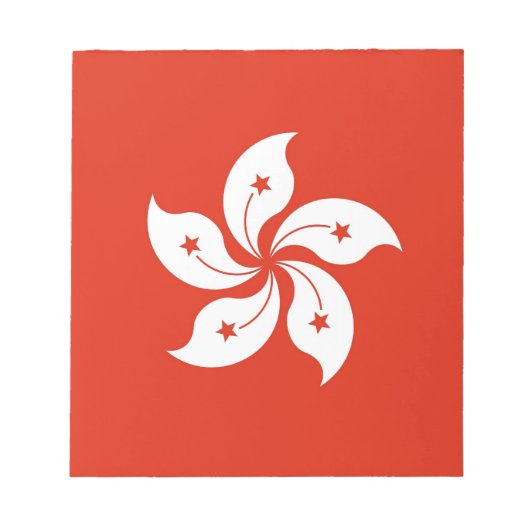 Notepad mit der Flagge Hongkongs, China Notizblock (Vorderseite)